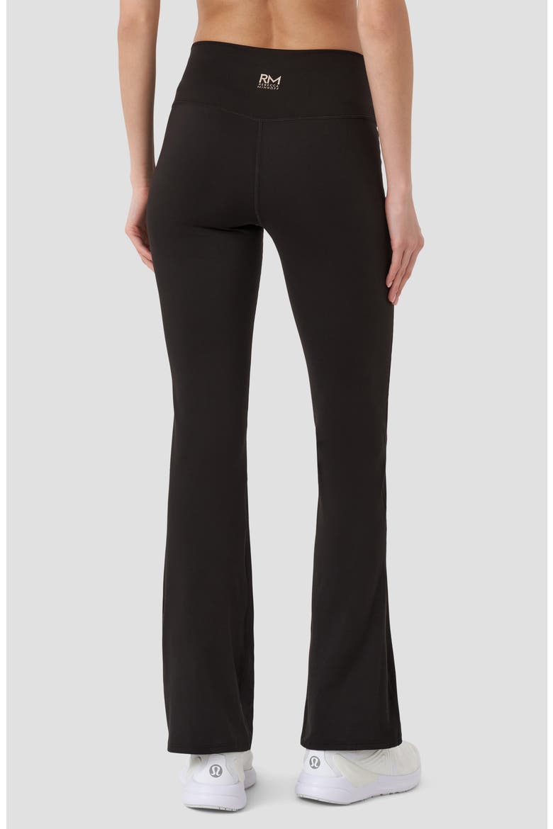 Crossover Waist Flare Leggings, Alternate, color, BLACK