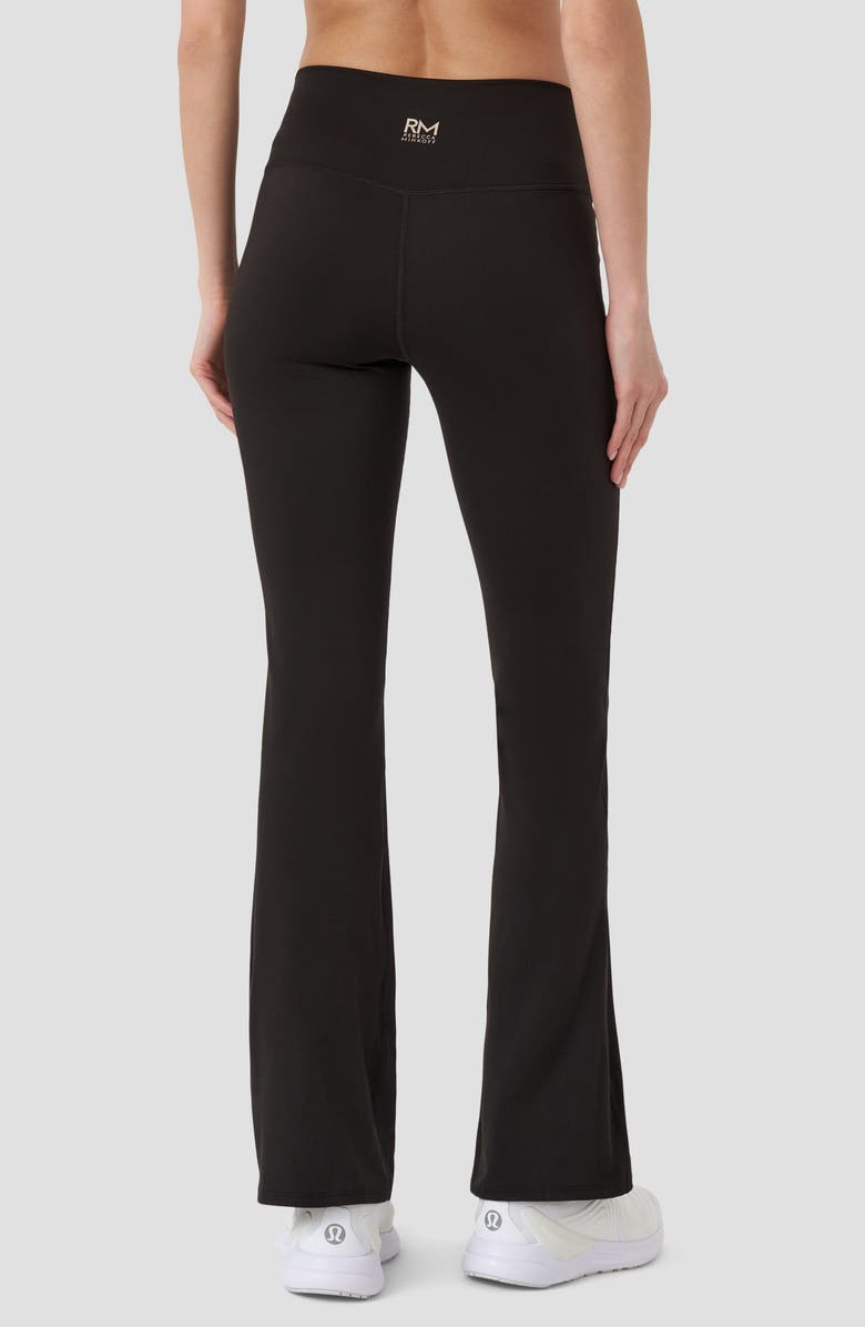 RM Rebecca Minkoff Crossover Waist Flare Leggings, Alternate, color, Black