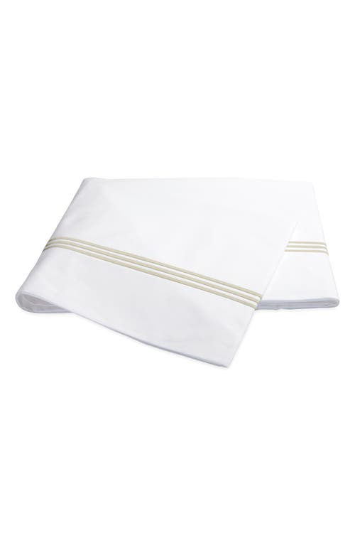 Matouk Bel Tempo Flat Sheet In White