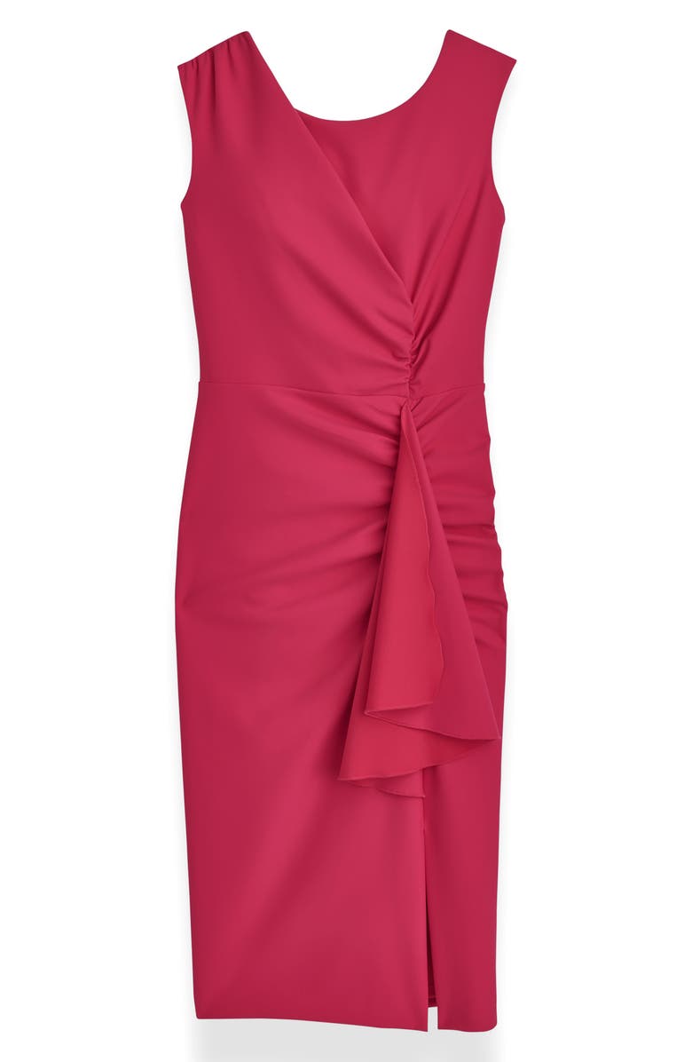 Donna Karan New York Side Ruched Sleeveless Minidress, Alternate, color, Audacious