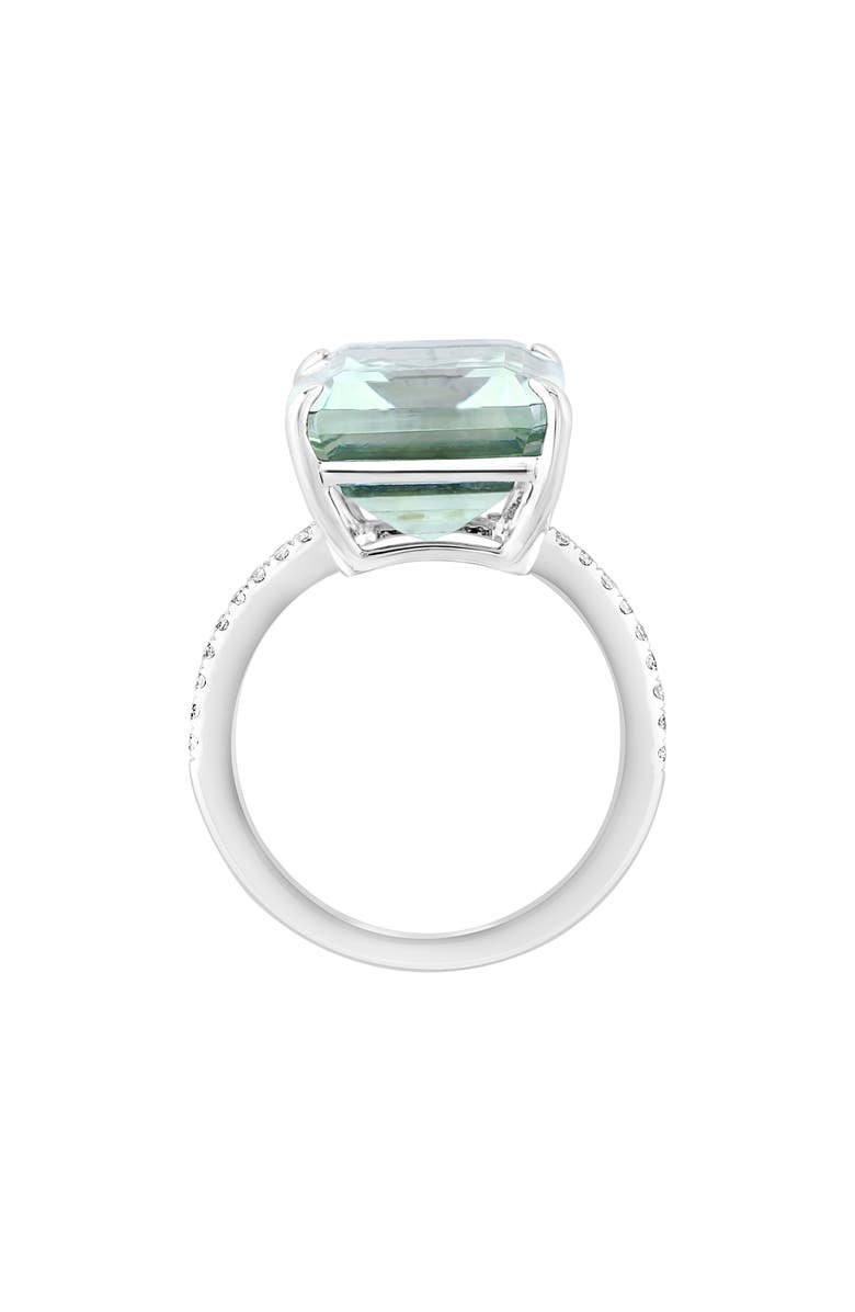 EFFY Sterling Silver Green Quartz & White Topaz Ring, Alternate, color, Green