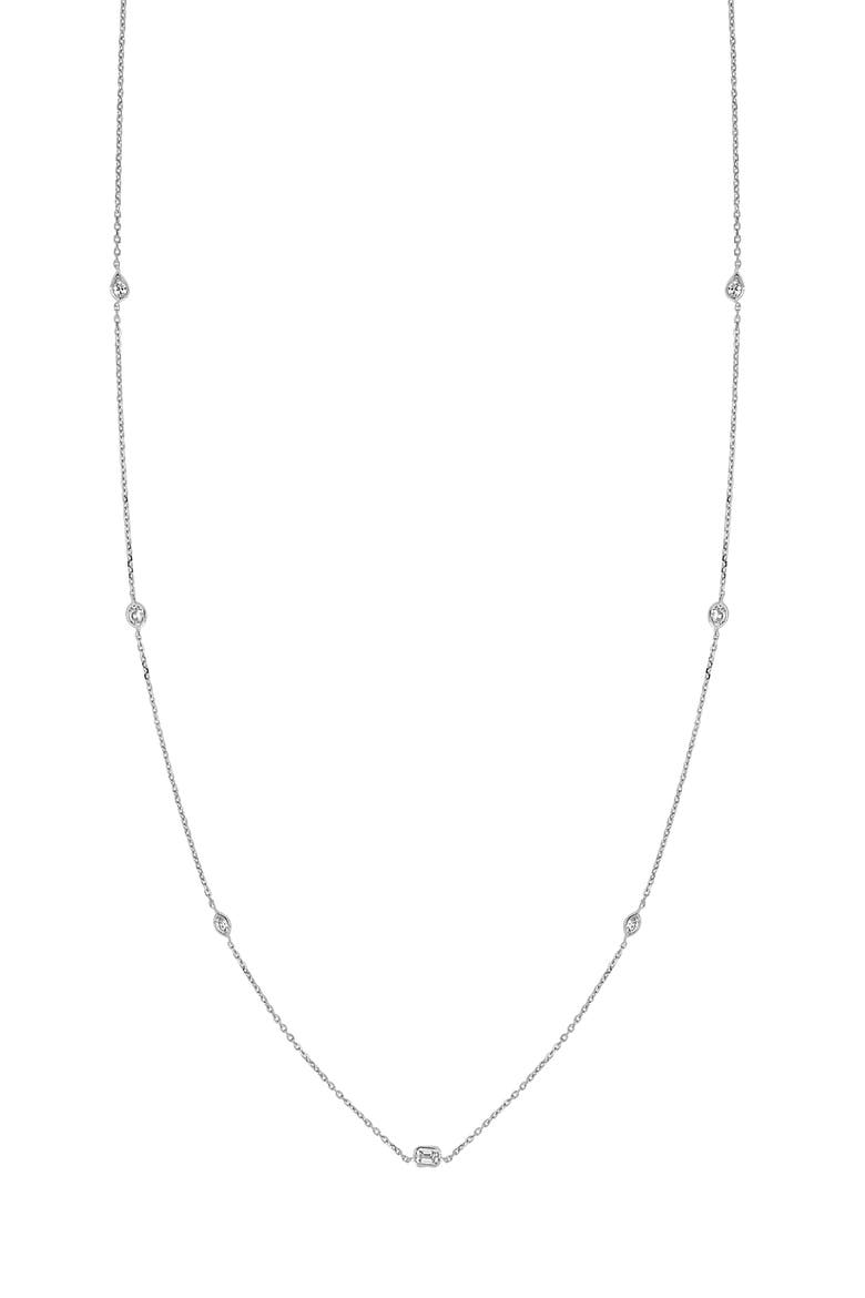 Icon 18k Gold Diamond Chain Necklace, Main, color, 18K WHITE GOLD