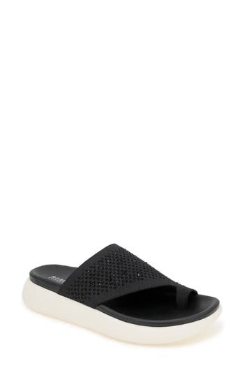 Reaction Kenneth Cole Teffi Knit Platform Sandal In Black Knit