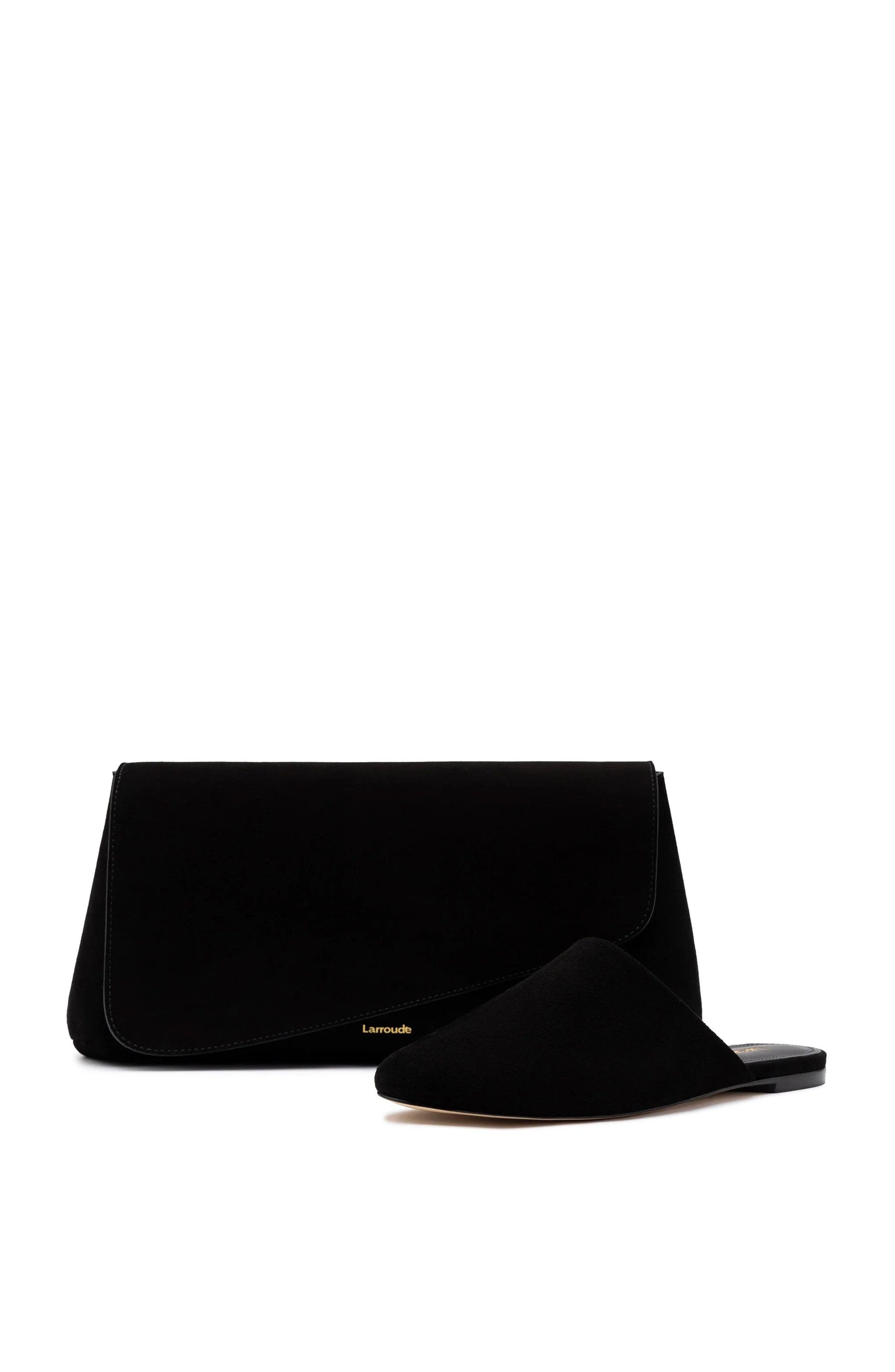 Venice Flat Mule and Pouch Kit, Alternate, color, Black