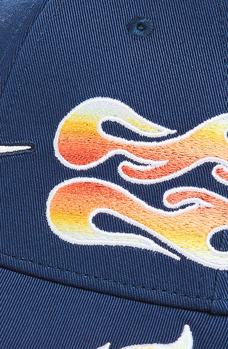 Nike Club Structured OG Flame Adjustable Baseball Cap, Alternate, color, Midnight Navy
