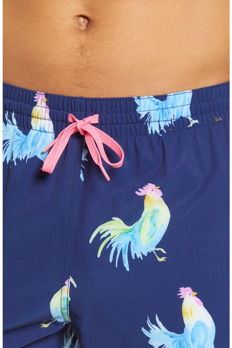 The Fowl Plays 7-Inch Swim Trunks, Alternate, color, NAVY