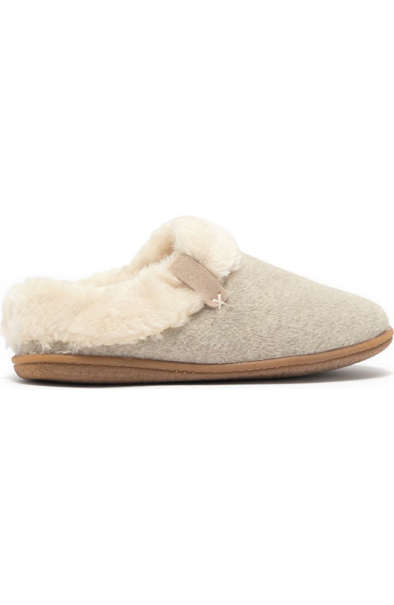 Minnetonka Sweater Knit Faux Fur Lined Mule, Alternate, color,