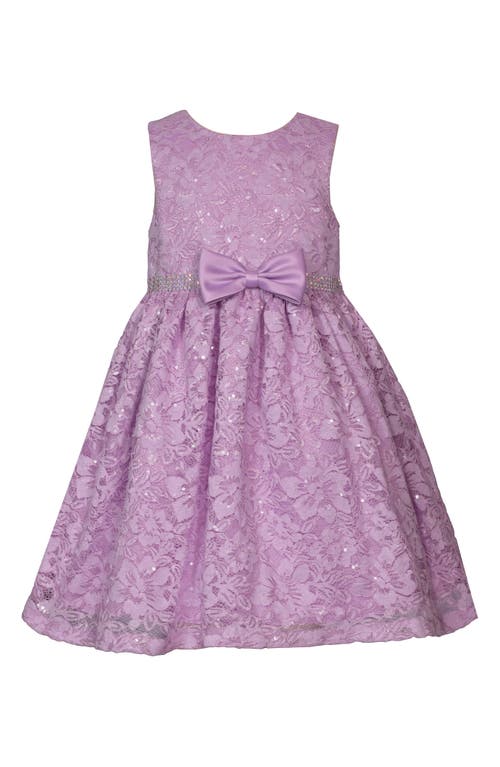 Iris & Ivy Sequin Lace Party Dress In Lavender