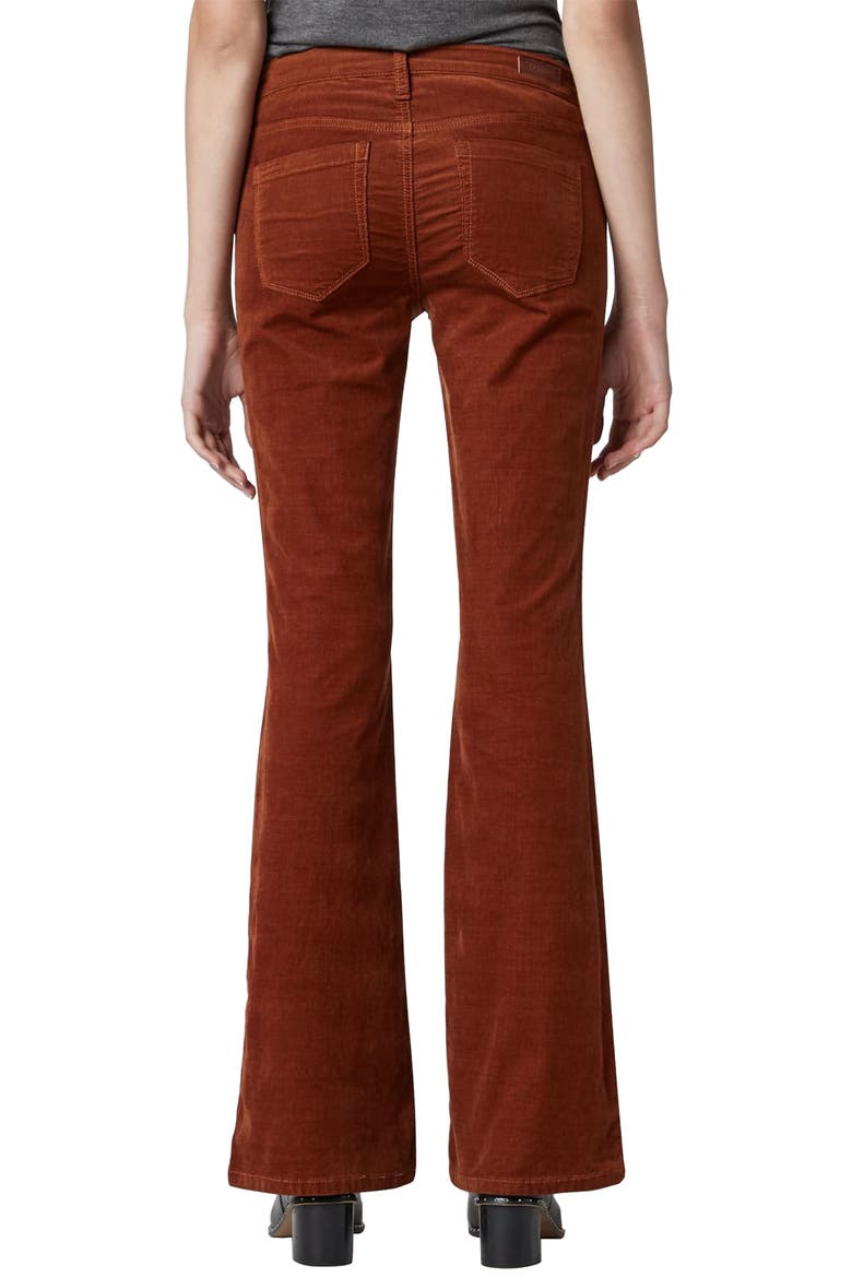 Flare Corduroy Jeans, Alternate, color, FOXY BROWN