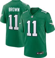 Nike Men's Nike A.J. Brown Kelly Green Philadelphia Eagles Alternate Game Player Jersey
