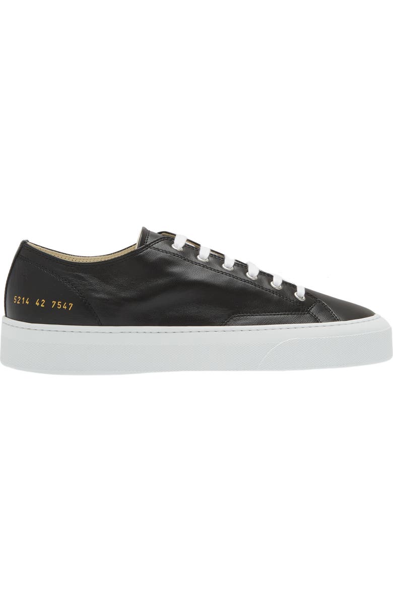 Common Projects Tournament Low Top Sneaker, Alternate, color, Black