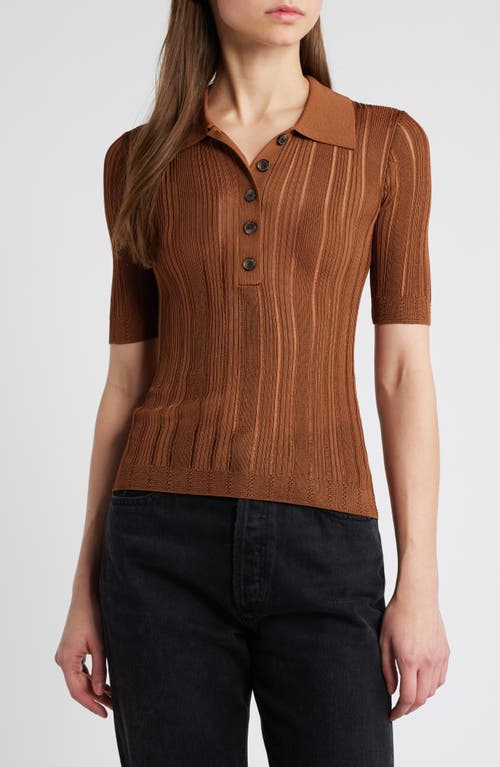 FRAME FRAME LADDERED RIBBED SHORT SLEEVE HENLEY
