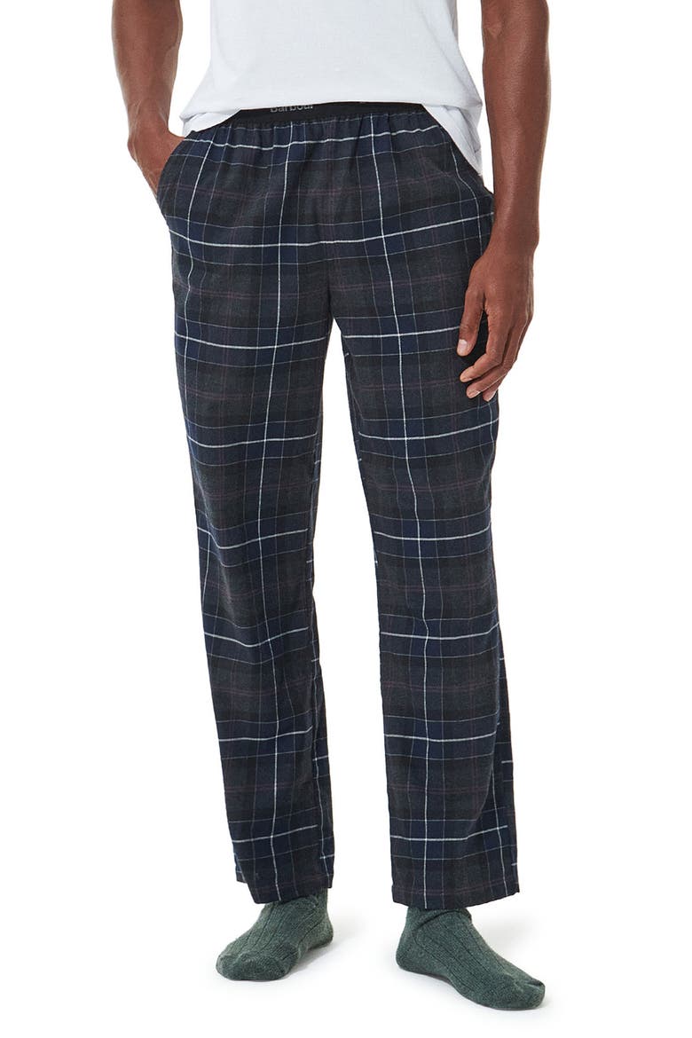 Glenn Tartan Plaid Pajama Pants, Main, color, BLUE BLACK SLATE TARTAN