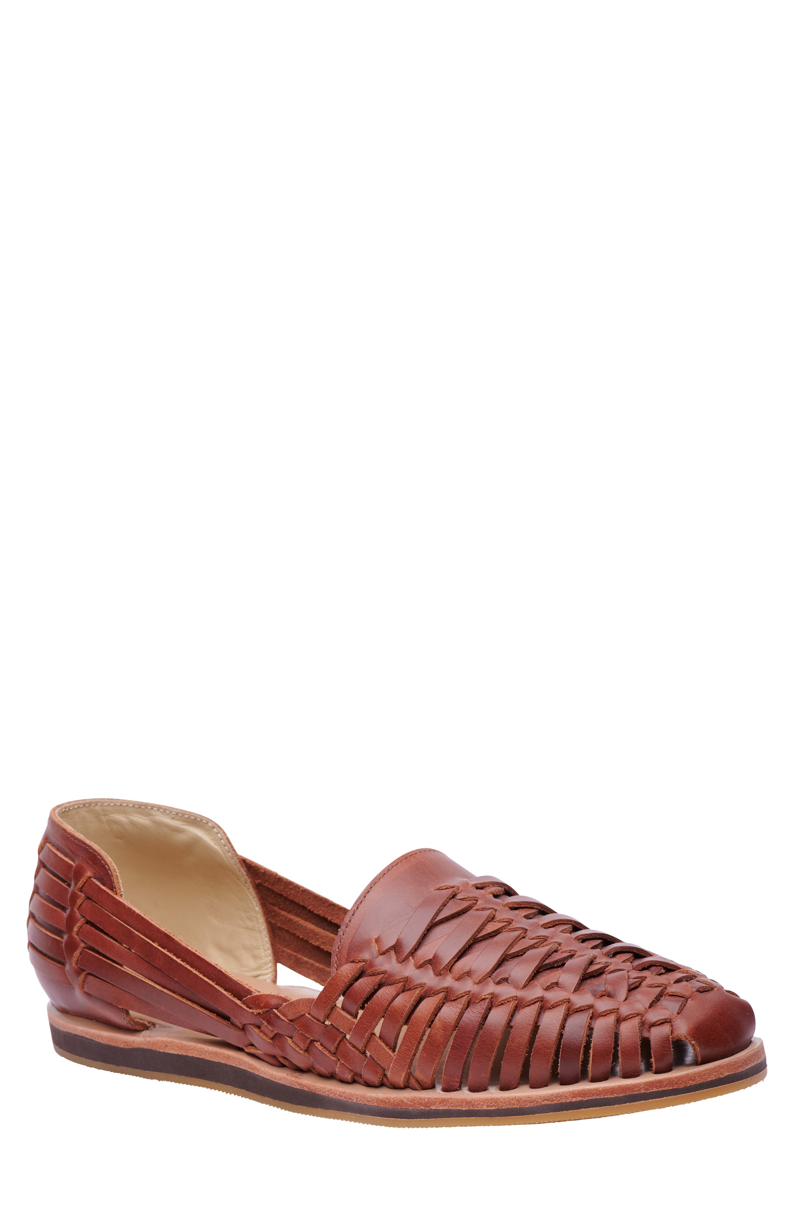Nisolo Huarache Water Resistant Sandal, Main, color, Brandy