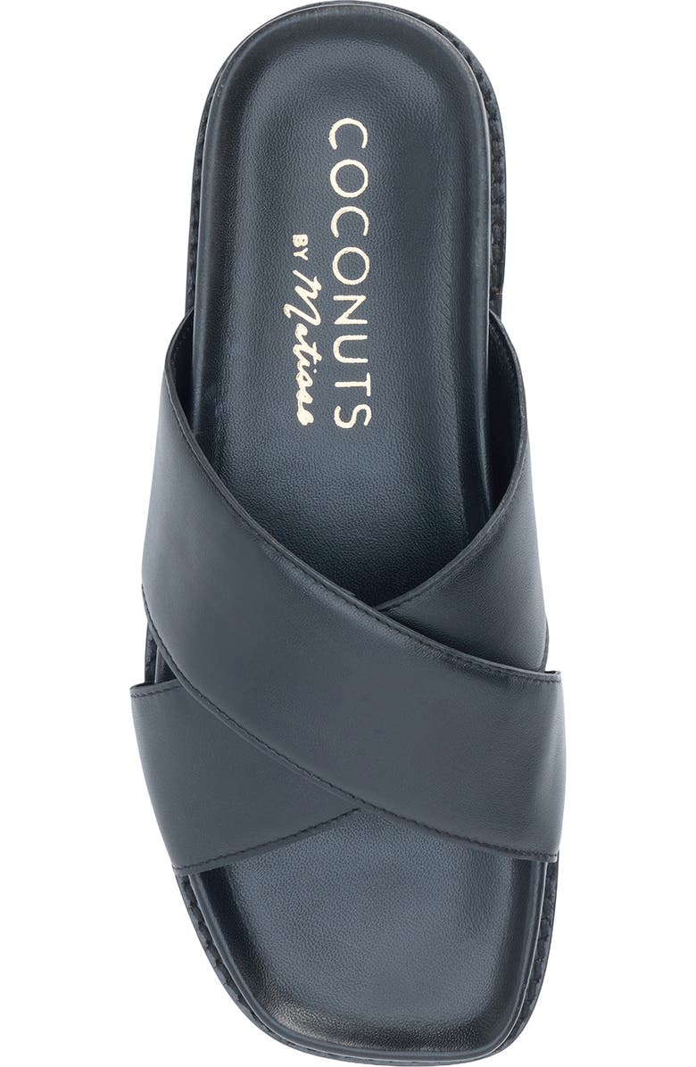 Coconuts by Matisse Hannah Slide Sandal, Alternate, color, Black Leather