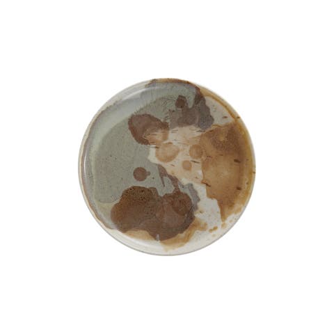 Plates with Reactive Glaze