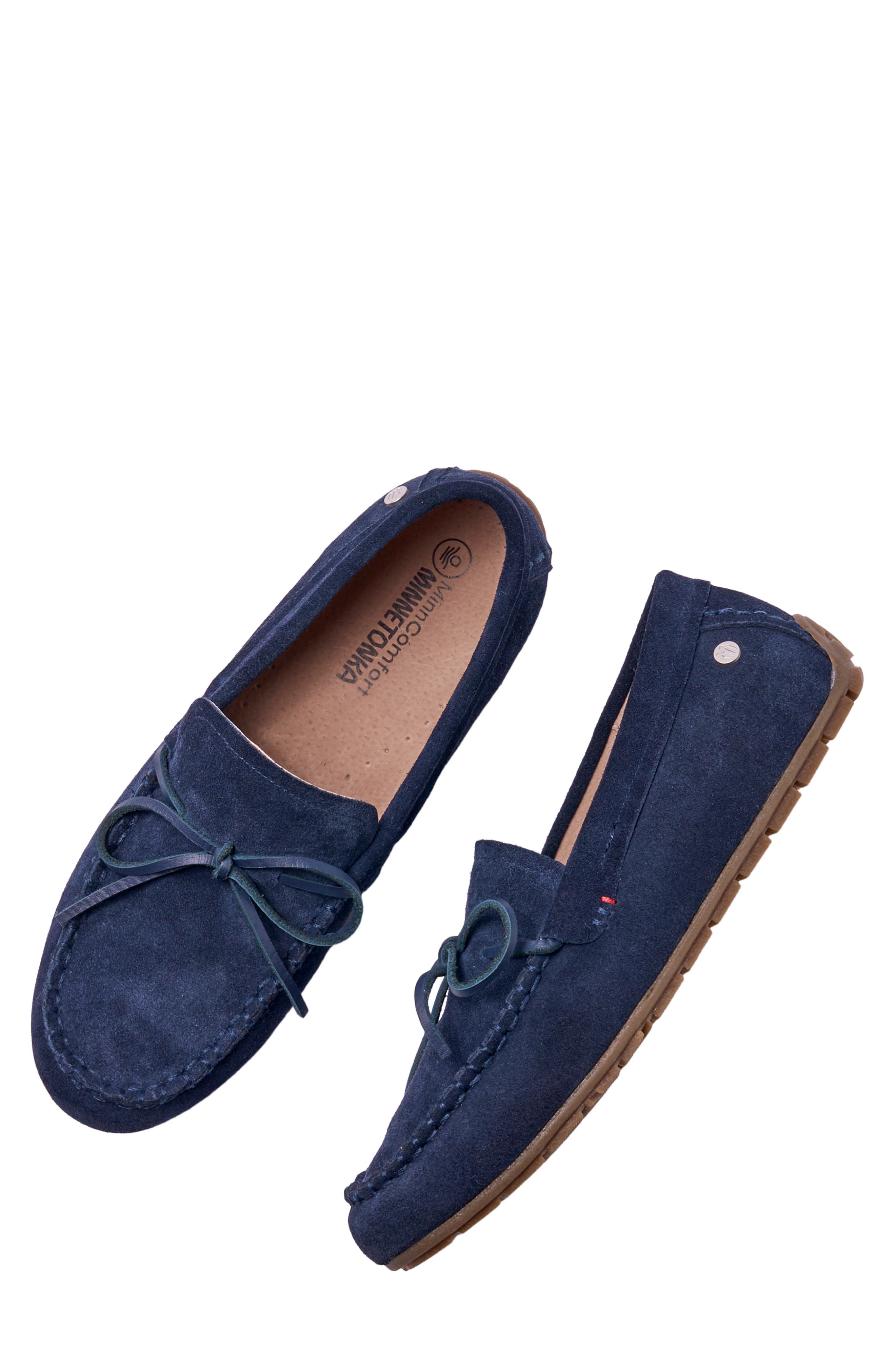 Water Resistant Driving Loafer, Alternate, color, NAVY