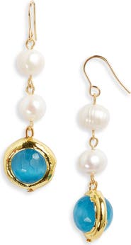 Karine Sultan Freshwater Pearl Drop Earrings