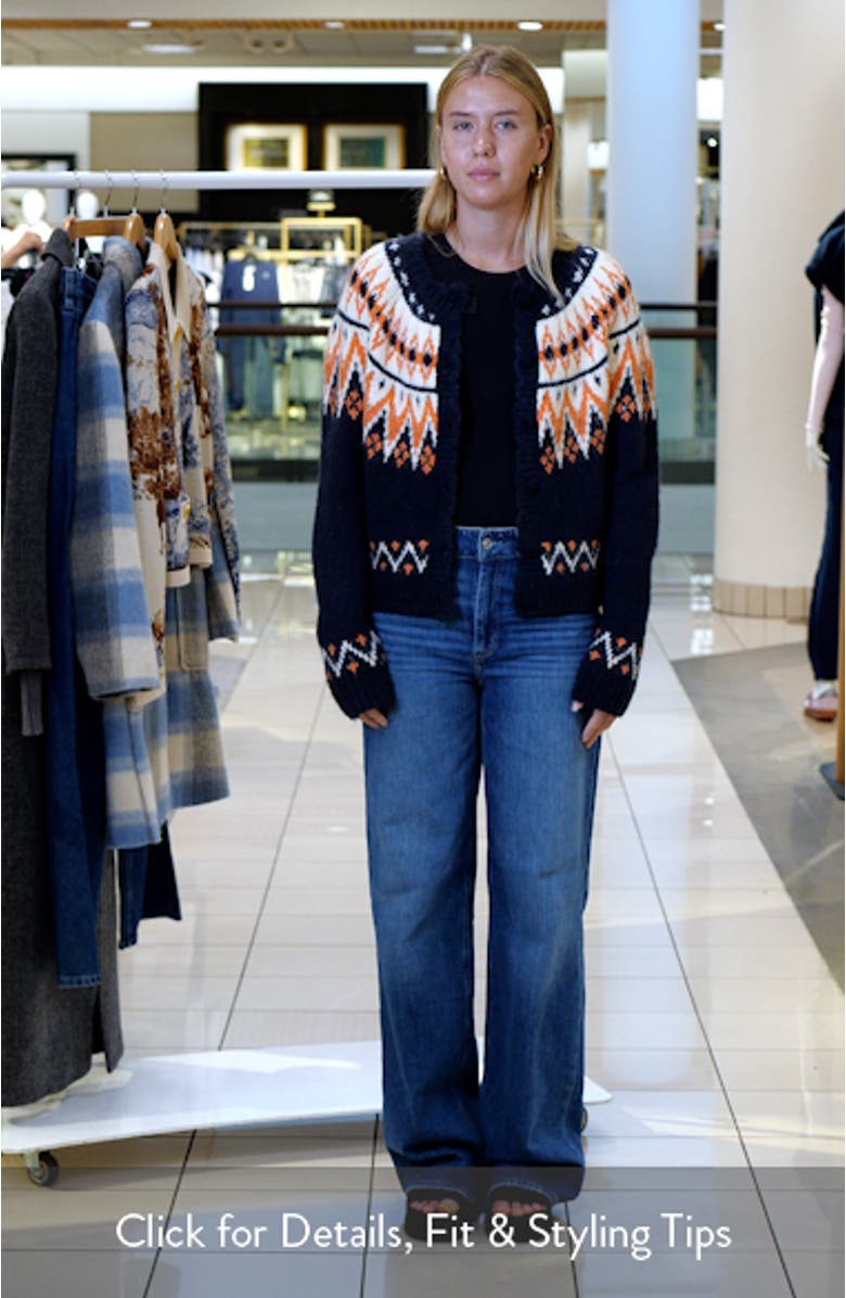 Aurora Fair Isle Cardigan, sales video thumbnail