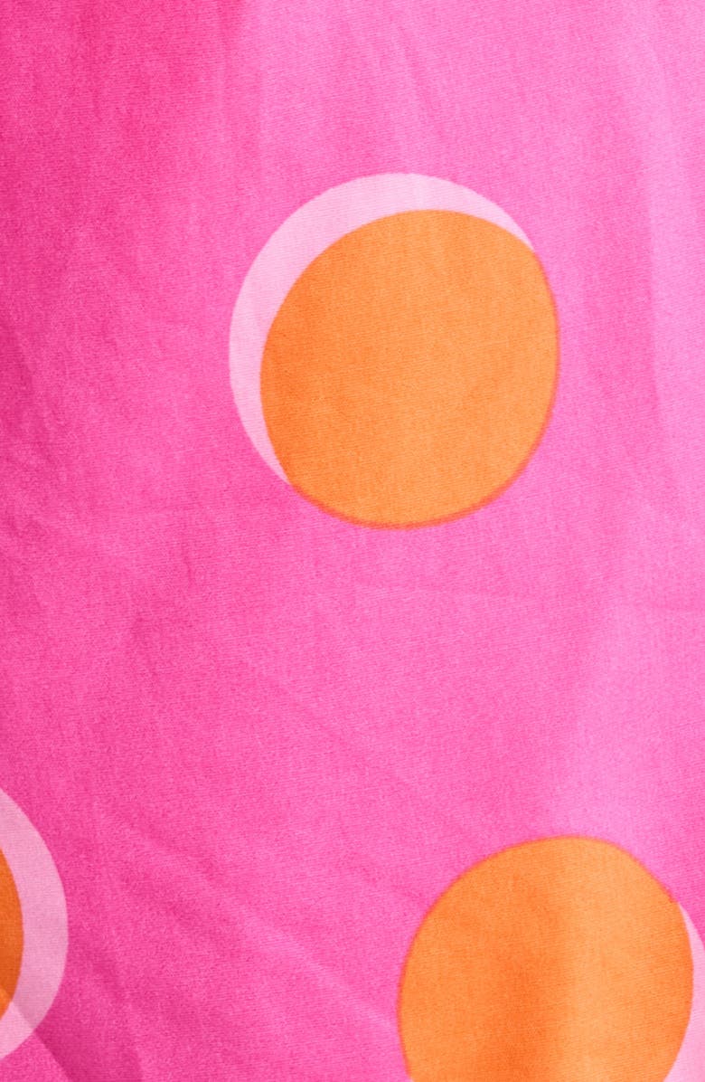 SUGARLIPS Rosy Polka Dot Pompom Cotton Shorts, Alternate, color, 