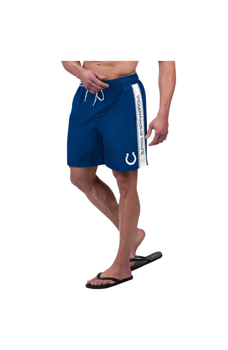 G-III SPORTS BY CARL BANKS Men's G-III Sports by Carl Banks Royal Indianapolis Colts Streamline Volley Swim Shorts, Main, color, Royal