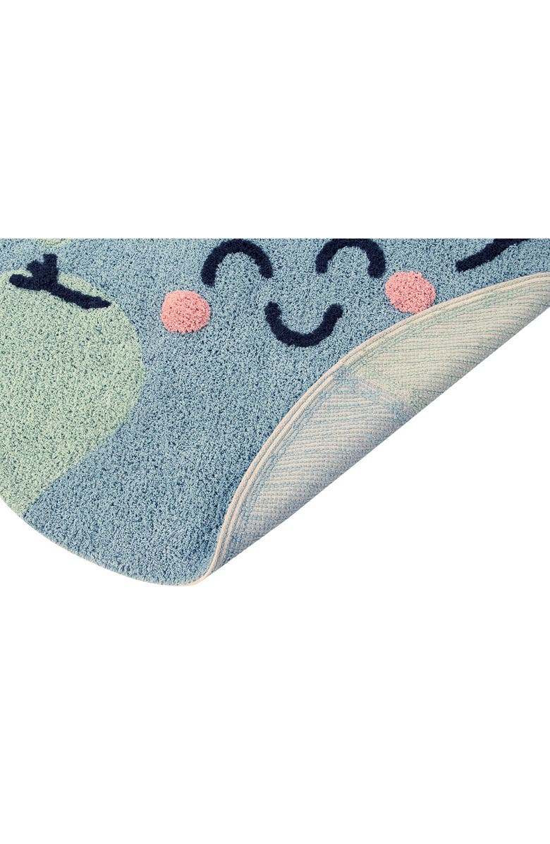 Lorena Canals You're My Sunshine Washable Cotton Blend Rug, Alternate, color, Blue