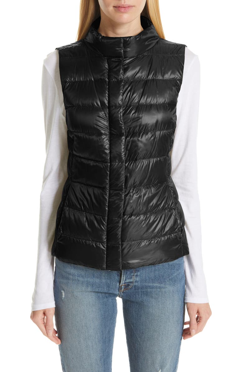 Herno Short Quilted Down Vest, Main, color, 