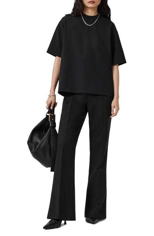 Allsaints Nero Heavyweight Relaxed Fit T-shirt In Black