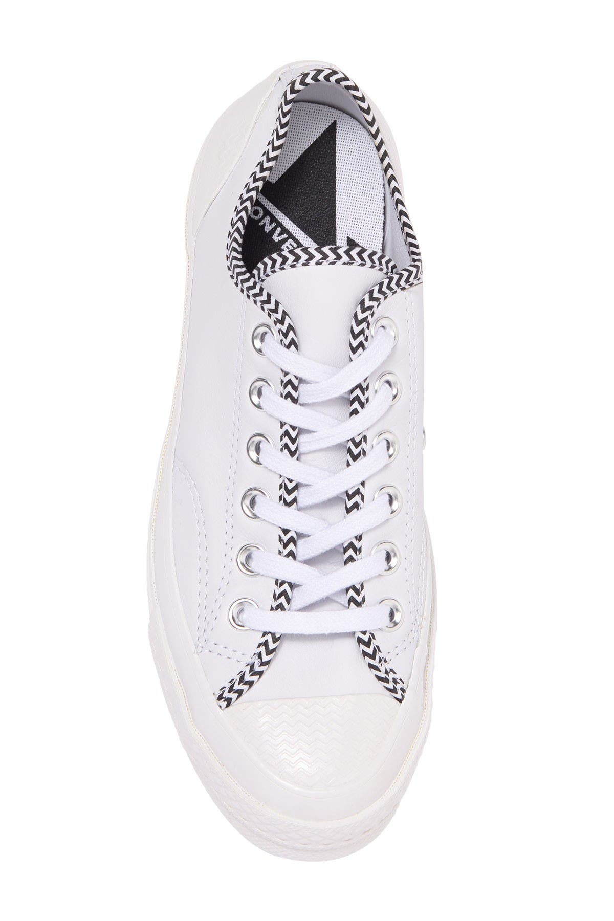 Converse Zigzag Leather Oxford Sneaker, Alternate, color, 