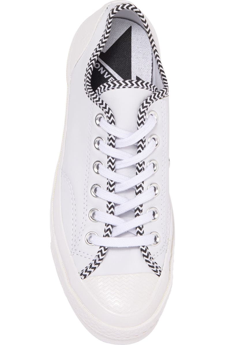 Converse Zigzag Leather Oxford Sneaker, Alternate, color,