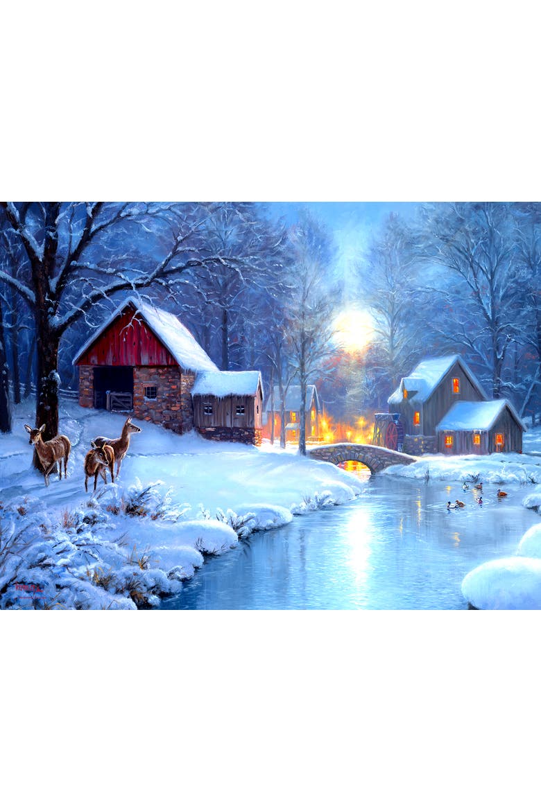 Winters Eve 500 piece Jigsaw Puzzle for Adults, Alternate, color, Multicolor