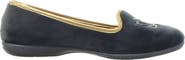 Menina Step Royal Embroidered Suede Slipper