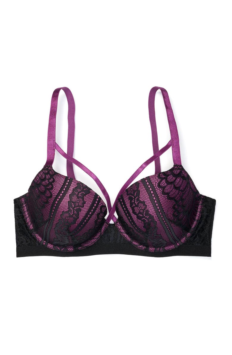 Adore Me Sparrow Contour Demi Bra, Alternate, color, Black