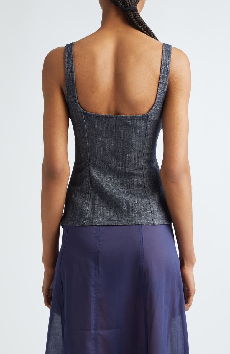 Paloma Wool Bonaire Denim Top, Alternate, color, 