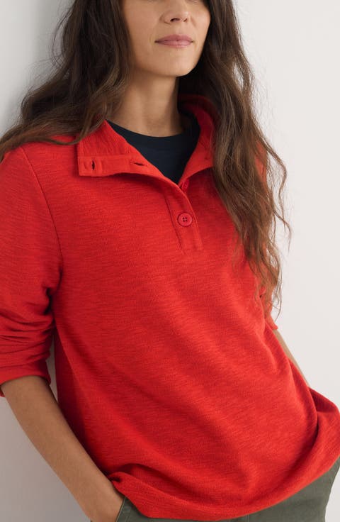 Last Boat Organic Cotton Henley Sweatshirt
