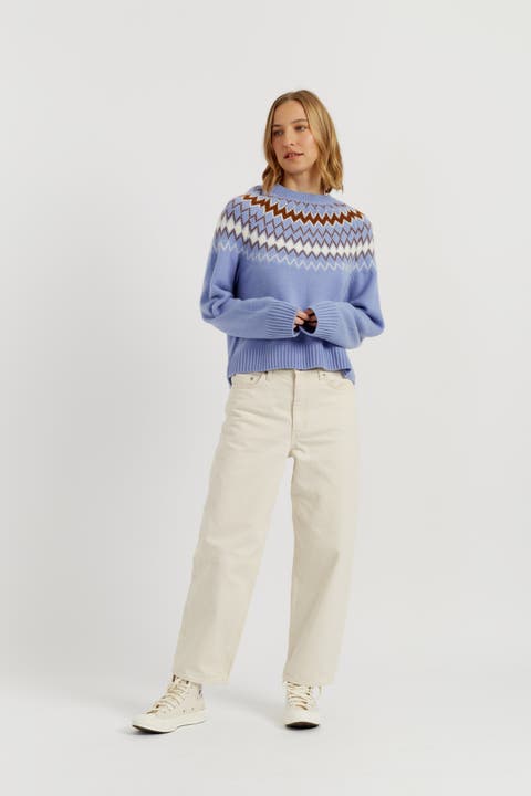 Wool-Cashmere Fair Isle Sweater