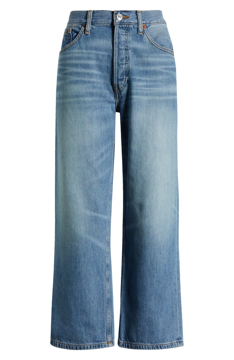 Re/Done Loose Crop Wide Leg Jeans, Alternate, color, Vintage Flow