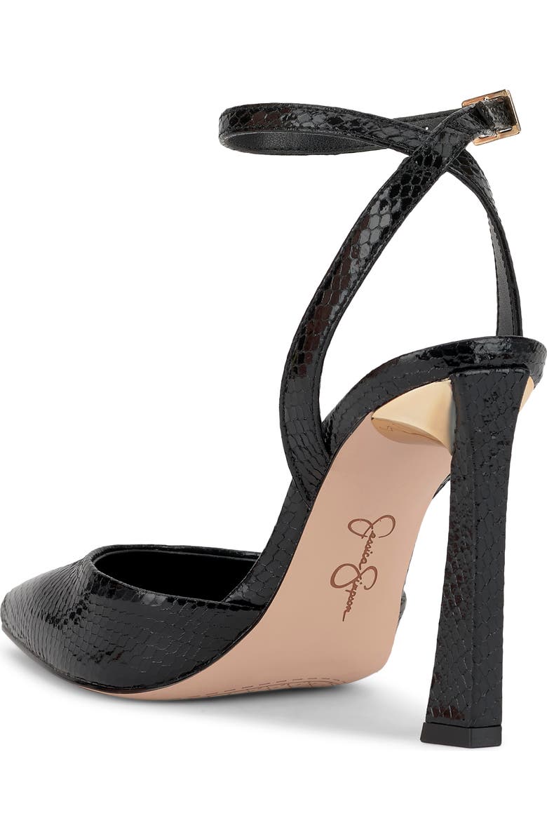 Jessica Simpson Ocanna Ankle Strap Pointed Toe Pump, Alternate, color, Black