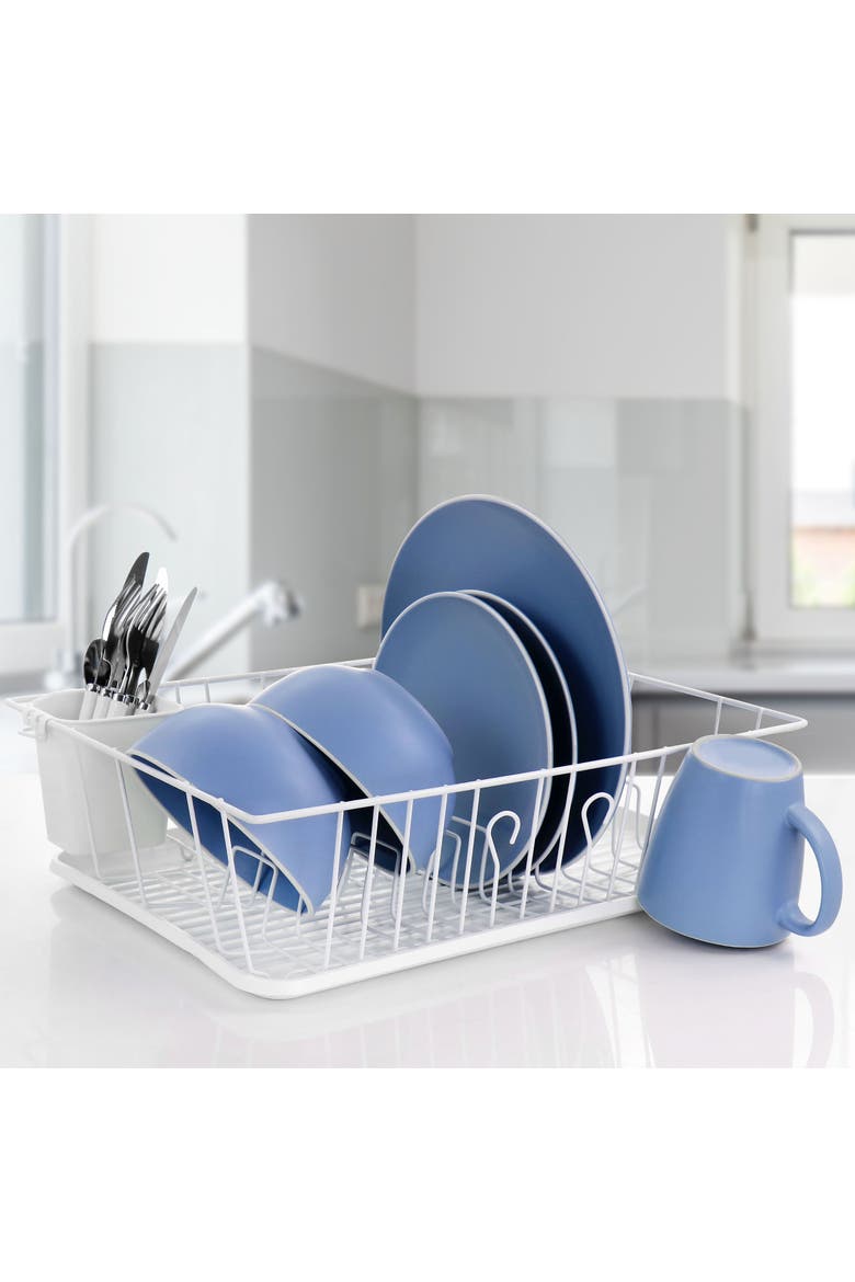 17.5 Inch Dish Rack, Alternate, color, White