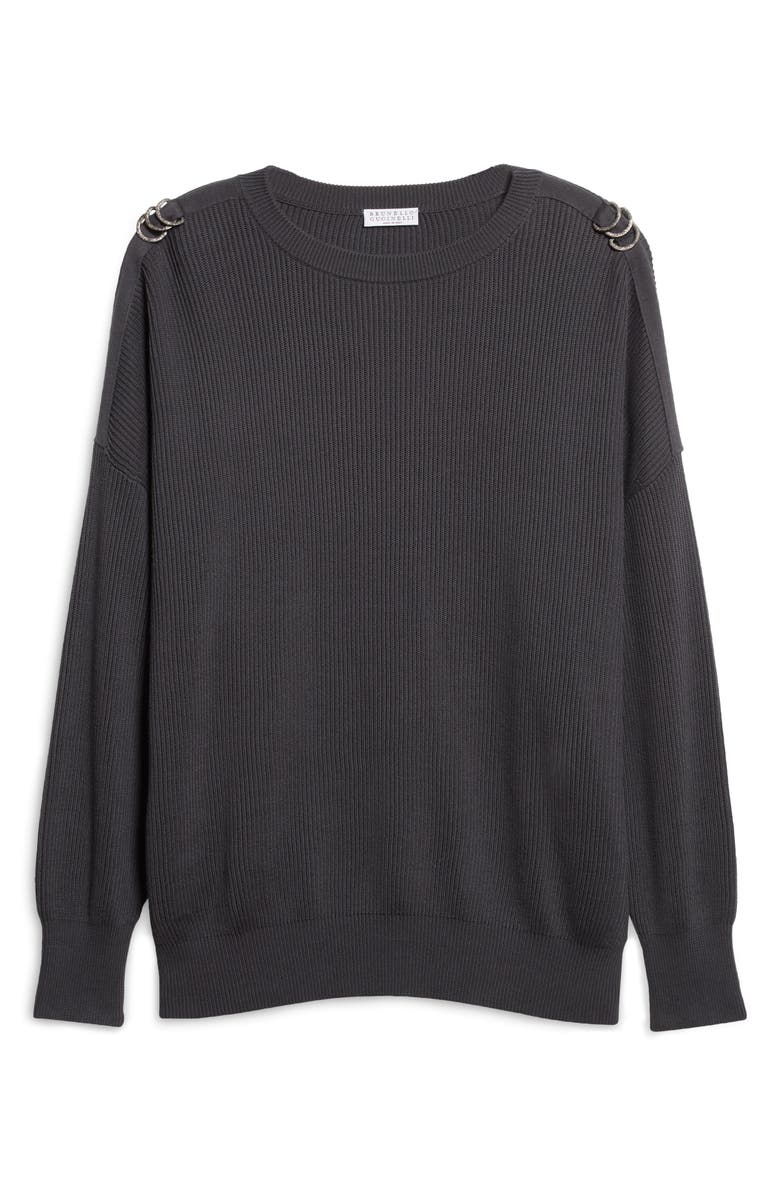 Brunello Cucinelli Lightweight Cotton Sweater, Alternate, color,