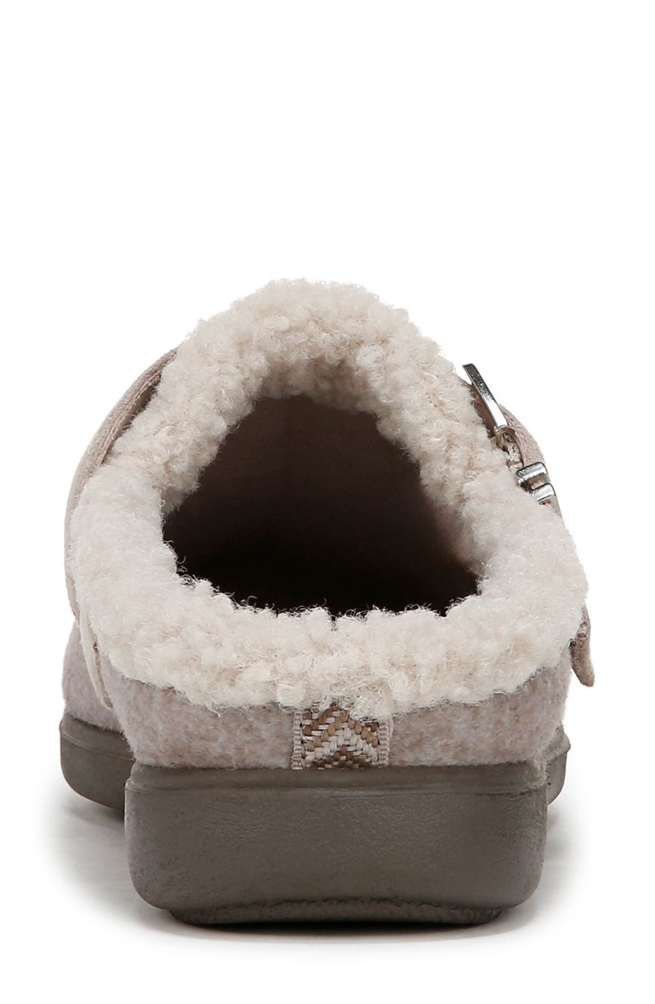 BZees Eternity Faux Shearling Clog, Alternate, color, Beige