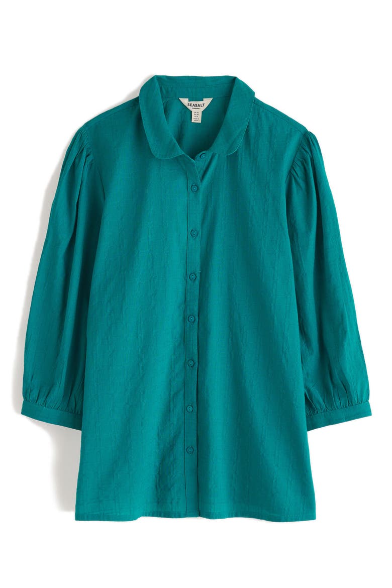 Hope Cottage Organic Cotton Button-Up Shirt, Alternate, color, EMULSION