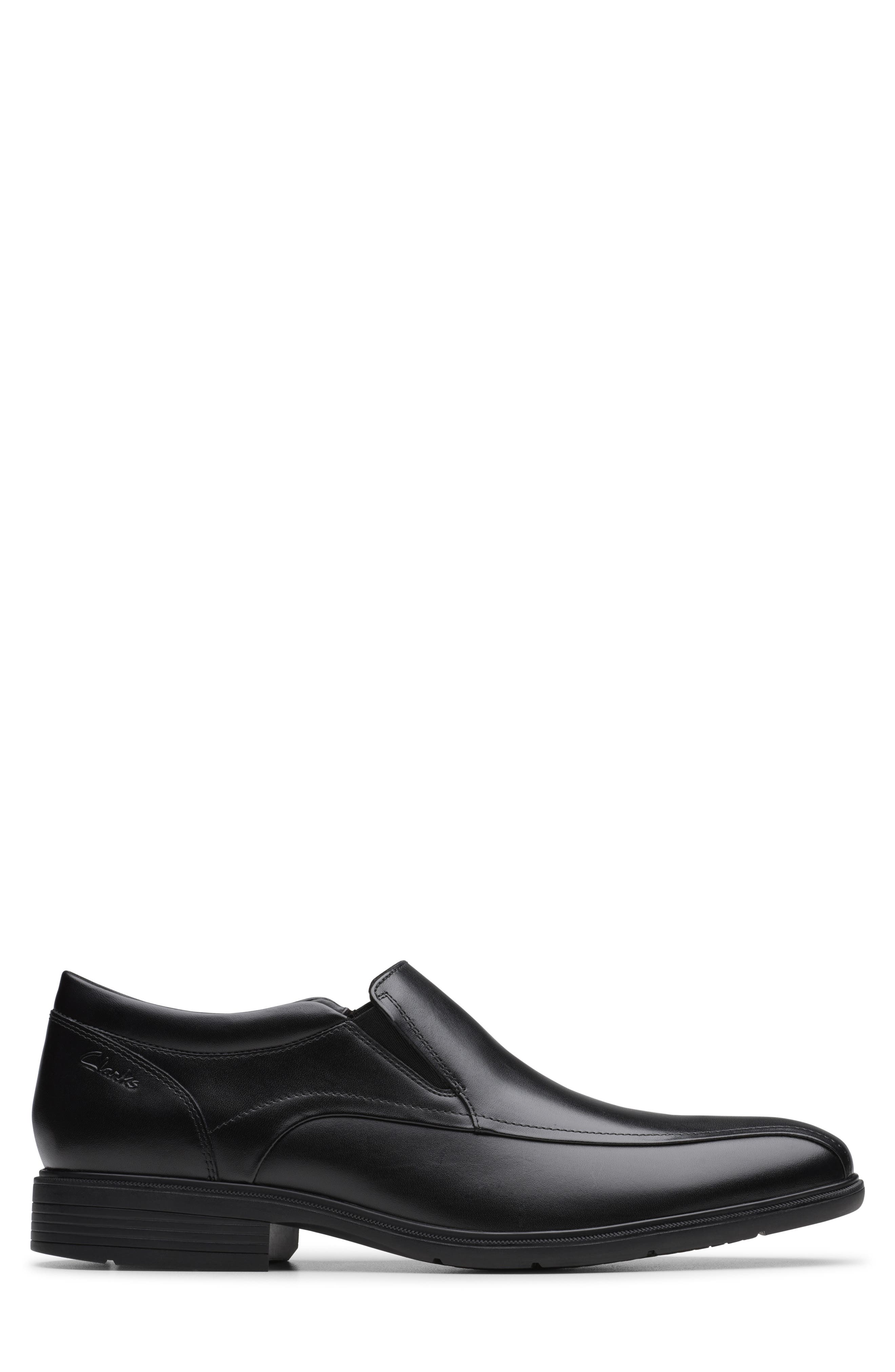 Clarks<sup>®</sup> Steadwell Slip-On Derby, Alternate, color, Black Leather