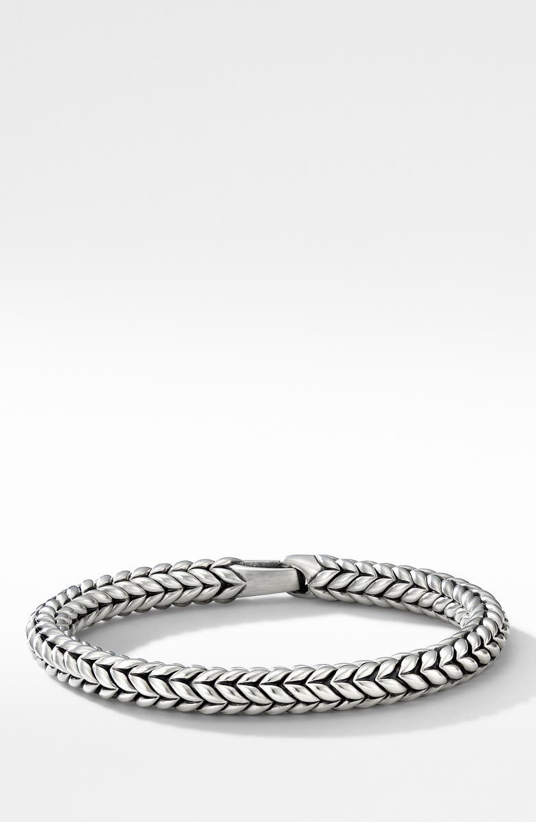 David Yurman Chevron Bracelet, Main, color, Silver