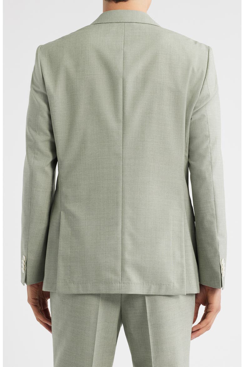 Hutson Slim Fit Microcheck Wool Blend Sport Coat, Alternate, color, MED GRN