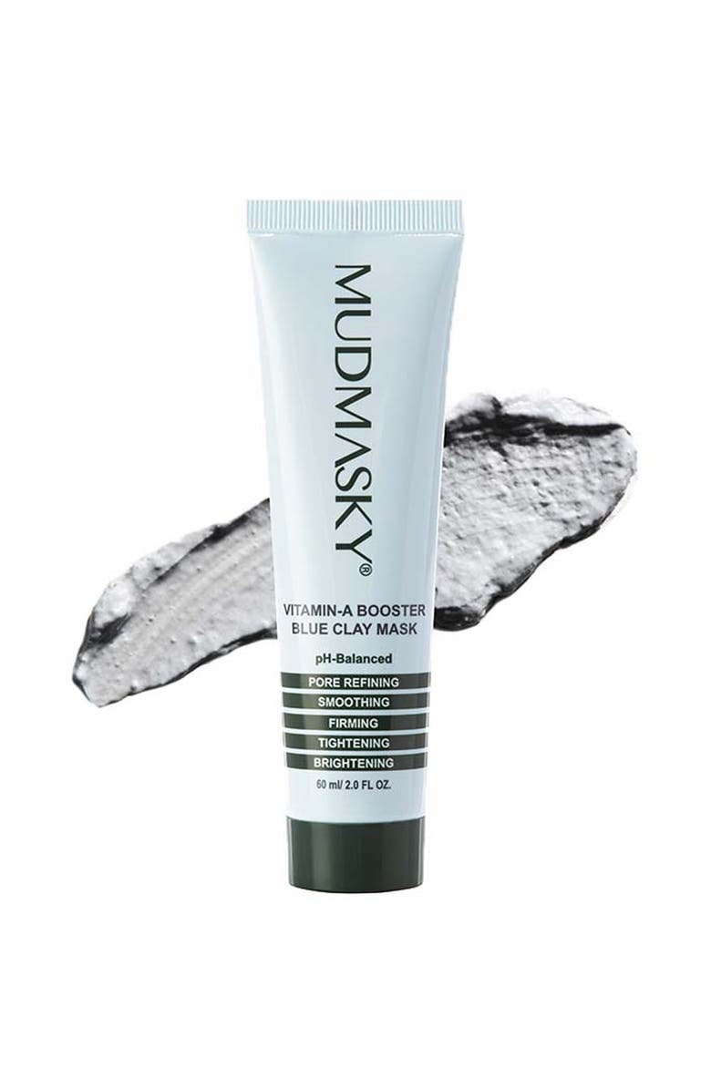 MUDMASKY Vitamin A Booster Blue Clay Mask 2oz, Main, color, 