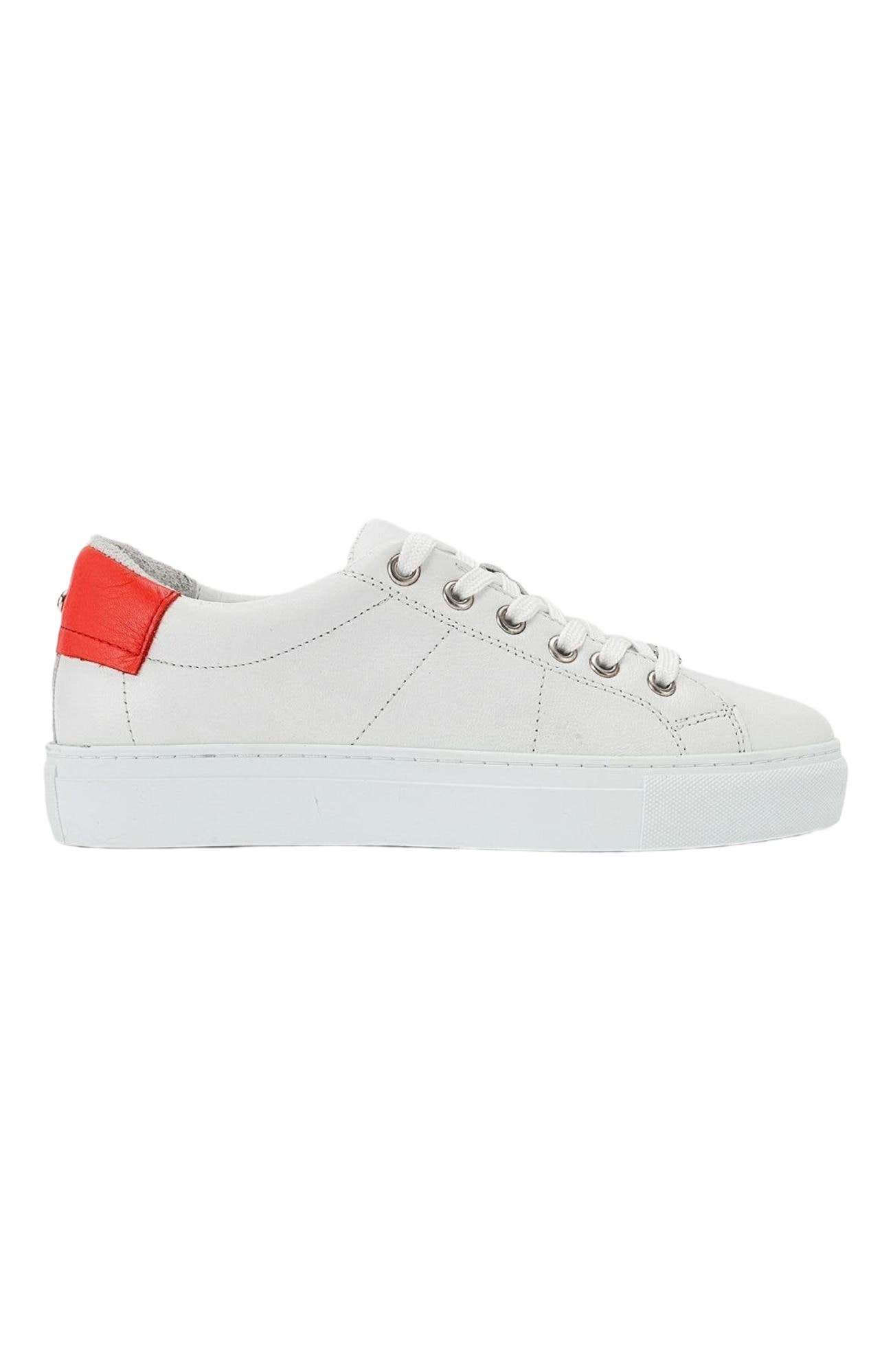 Forever & Always Shoes Ayverie Leather Sneaker, Alternate, color, White Leather