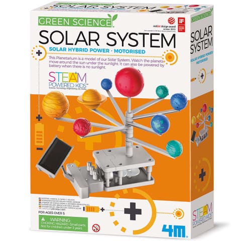 Green Science Solar System Diy Rotating Planetarium, Solar & Battery Power