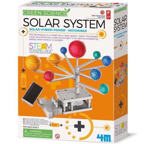 4M Green Science Solar System Diy Rotating Planetarium, Solar & Battery Power in Multicolored  product