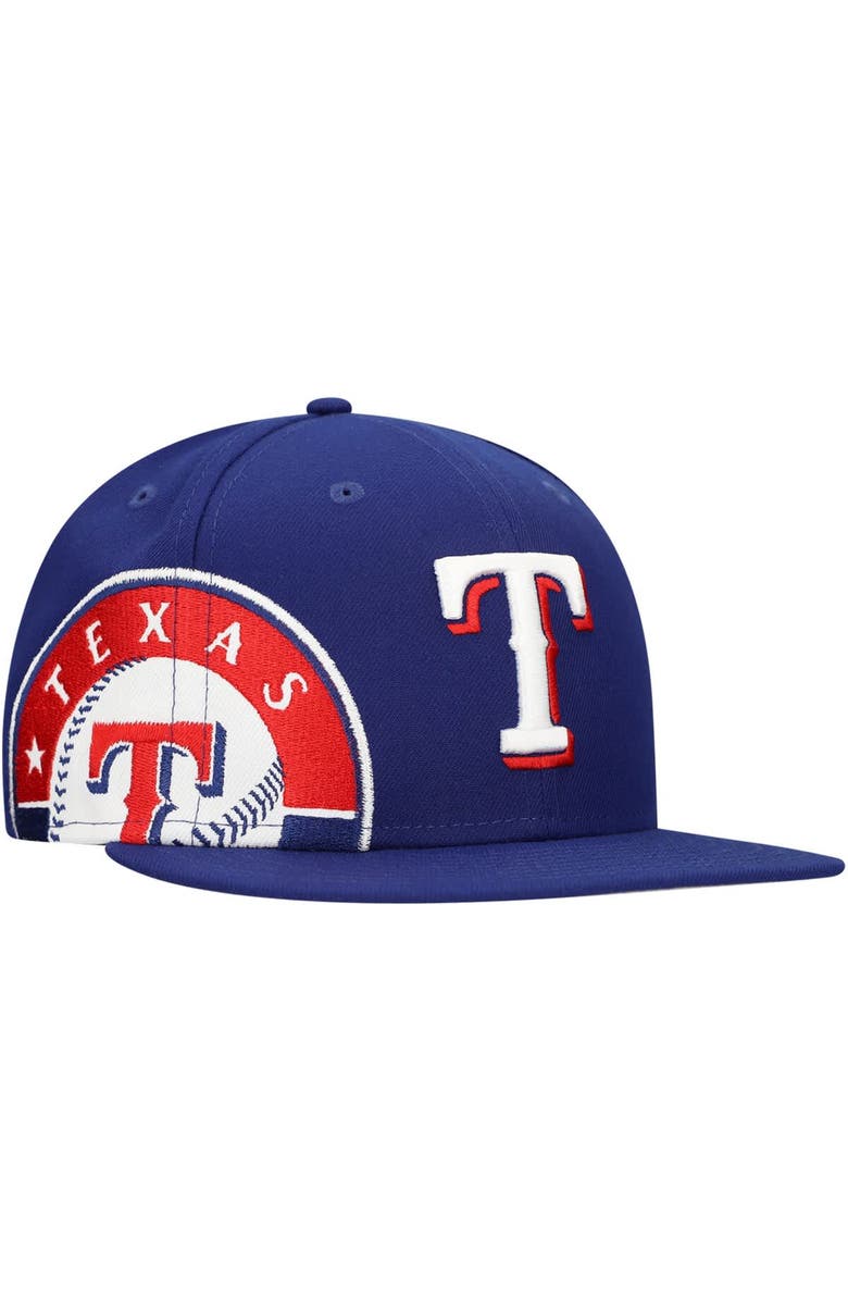 New Era Men's New Era Royal Texas Rangers Logo Strike 9FIFTY Snapback Hat, Main, color, Royal